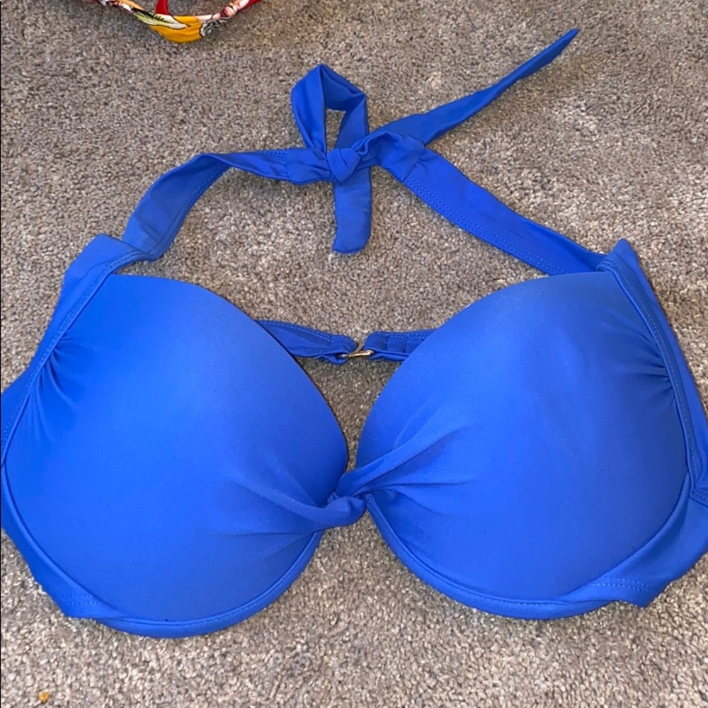 Royal blue bathing suit top